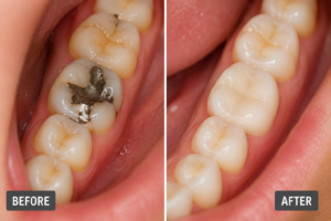 Filling Before and After